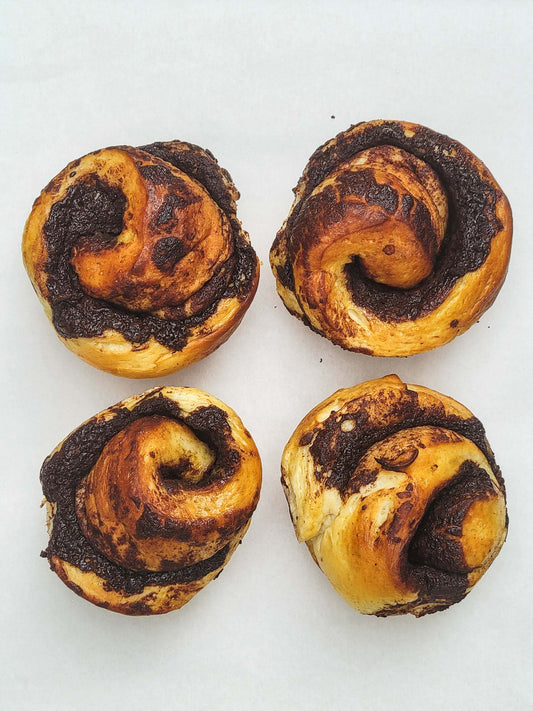 Chocolate Milk Bread Buns