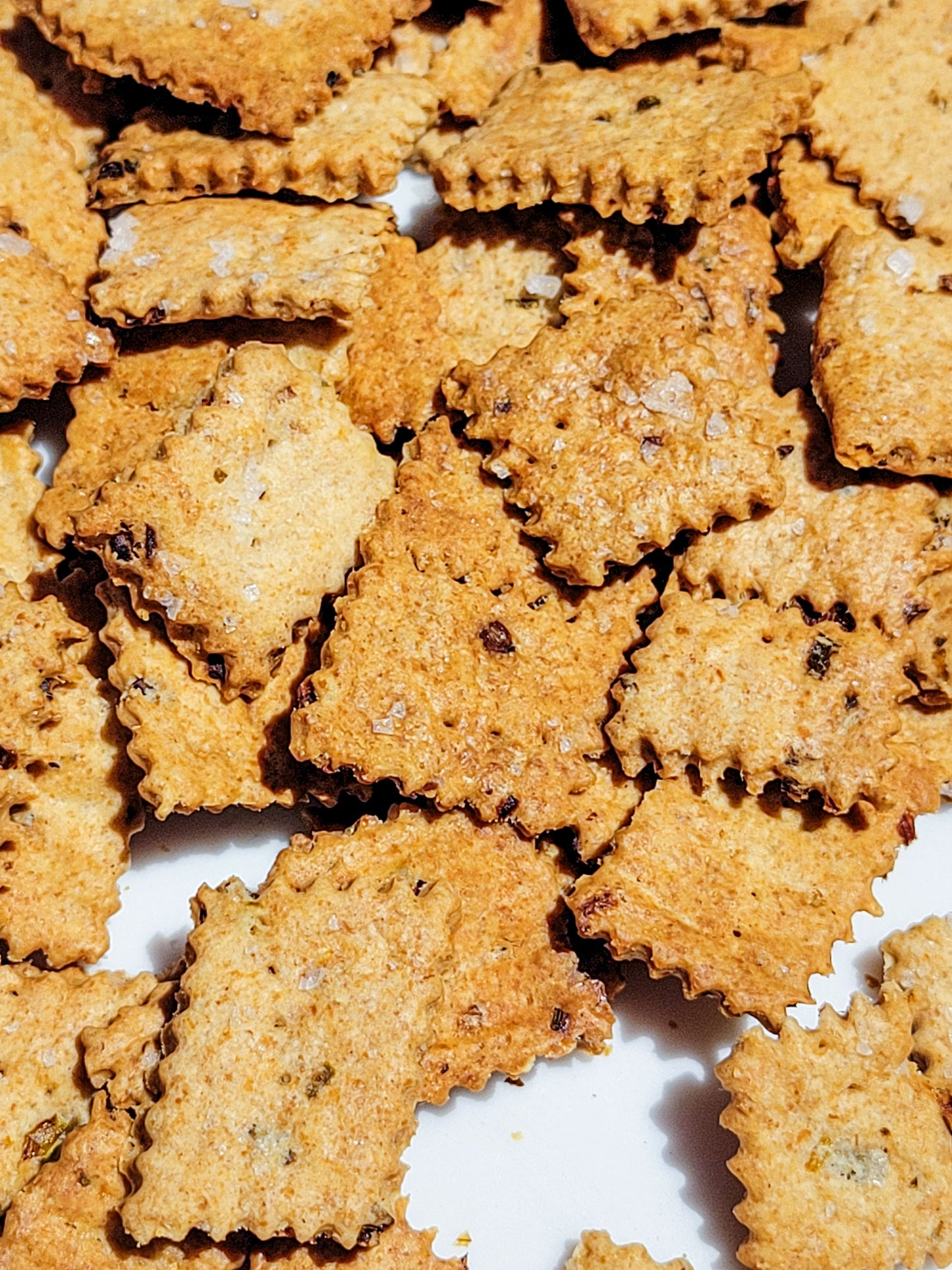 Sourdough Scallion Crackers