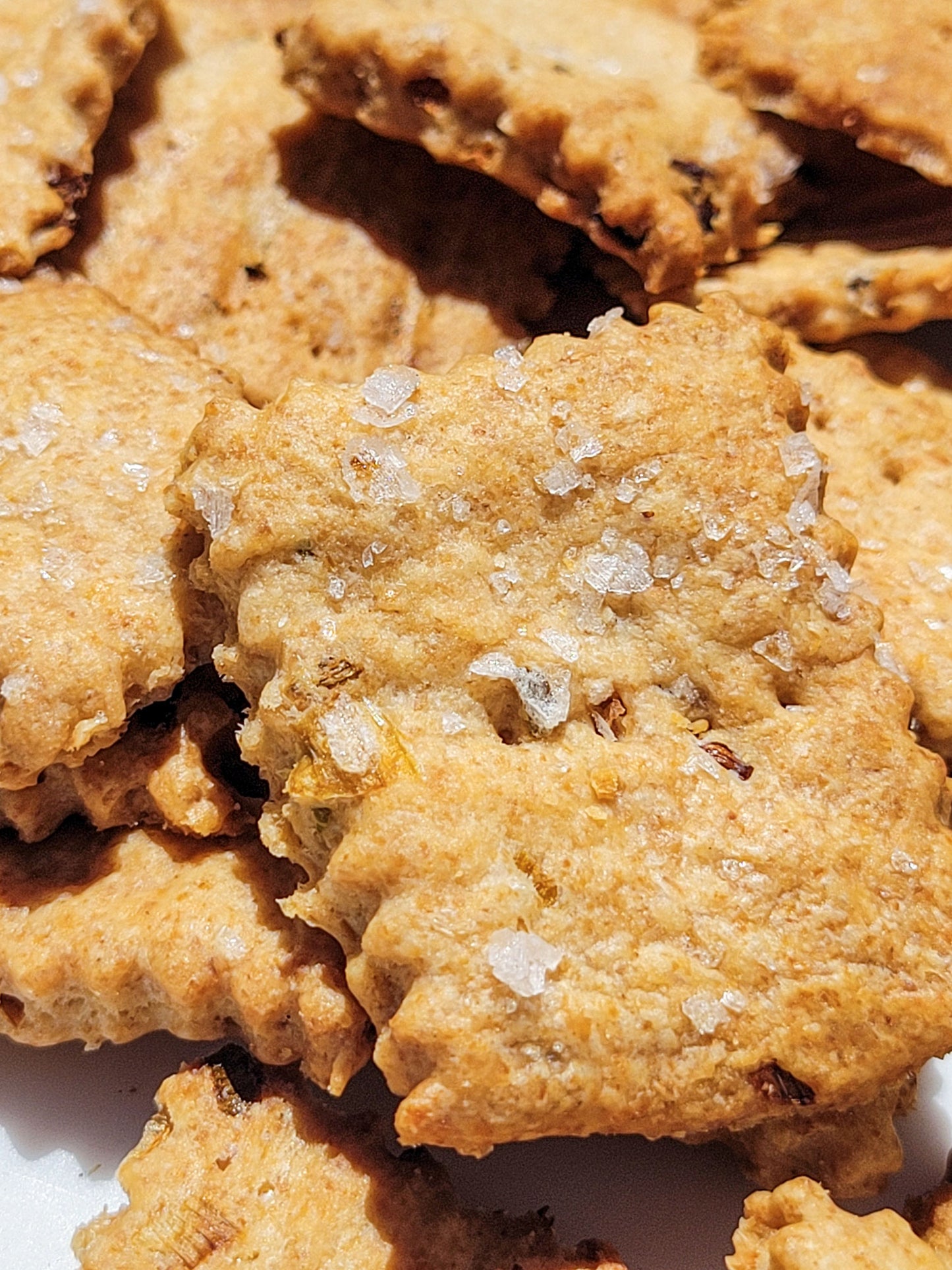 Sourdough Scallion Crackers